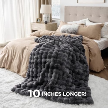 Bedsure Faux Fur Blanket - Soft and Cozy Throw for All