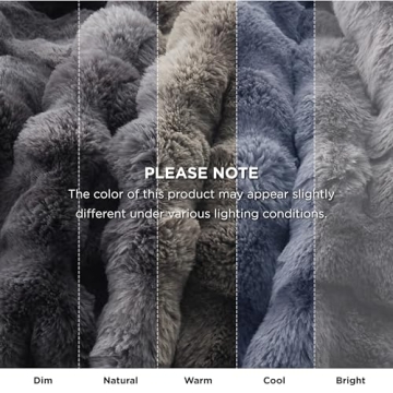 Bedsure Faux Fur Blanket - Soft and Cozy Throw for All