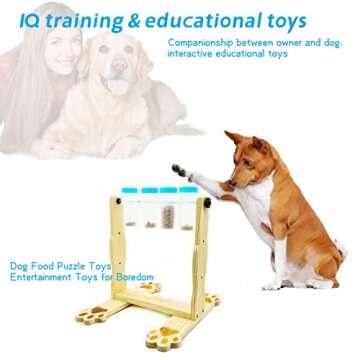 Dog Food Puzzle Feeder Toys, Interactive Dog Treat Toy for IQ Training & Mental Enrichment, Treat Di...