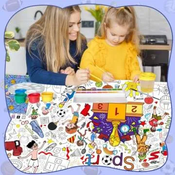 DDMY Sports Theme Giant Coloring Poster for Kids Activities