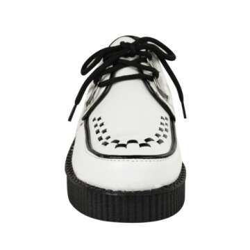 Fashion Thirsty Womens Creepers Goth Punk Platform Shoes Ladies Lace Up Vegan Flatform Wedge Rockabilly Flat Boots Size New