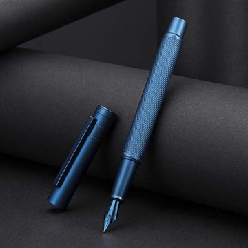 Hongdian Dark Blue Forest Fountain Pen Fine Nib 0.5mm