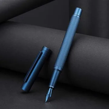 Hongdian Dark Blue Forest Fountain Pen Fine Nib 0.5mm