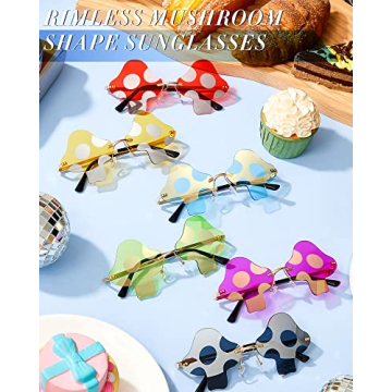 Playful Mushroom Shape Sunglasses - 6 Fun Pairs