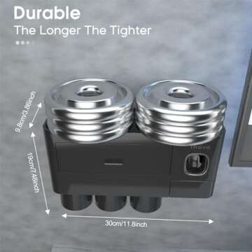 iHave Toothbrush Holder with Automatic Dispenser - Large Capacity