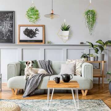 Koalaime 3 Sets of Geometric Self-Watering Wall Planters for Indoor Plants