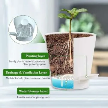 Koalaime Self-Watering Wall Planter Sets for Modern Decor
