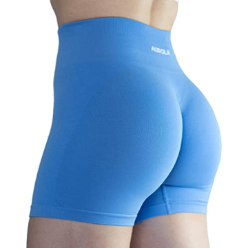 AUROLA Women's High Waisted Athletic Shorts in Lavender