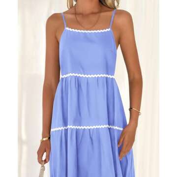 Stylish BTFBM Summer Maxi Dress with Adjustable Straps