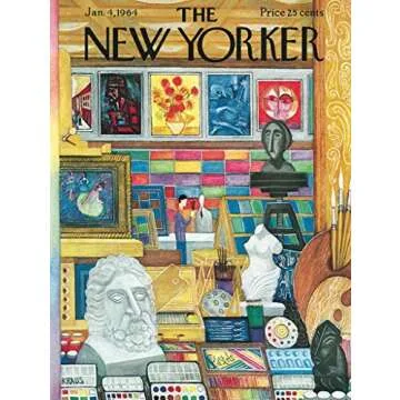 New York Puzzle Company - New Yorker Art Shop - 1000 Piece Jigsaw Puzzle for Family Game Nights by R...
