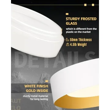 AUTELO Modern 14" Flush Mount Ceiling Light Fixture