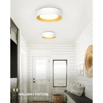 AUTELO Modern 14" Flush Mount Ceiling Light Fixture