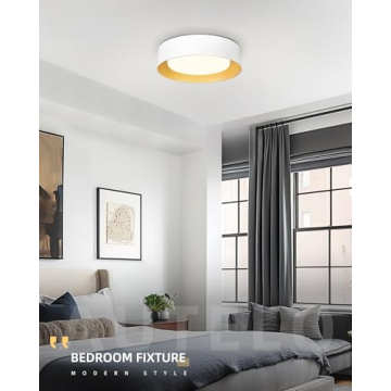 AUTELO Modern 14" Flush Mount Ceiling Light Fixture