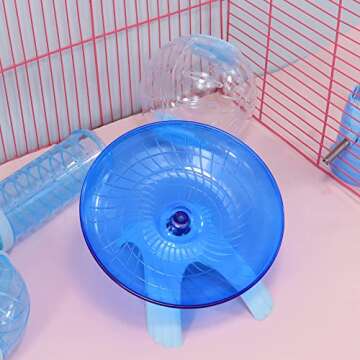 Silent Hamster Wheel for Dwarf Hamster, Gerbil, Rat