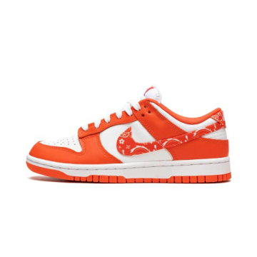 Nike Women's Dunk Low Orange Paisley Sneakers, Perfect Comfort