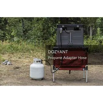 DOZYANT Propane Adapter Hose 1 lb to 20 lb Conversion
