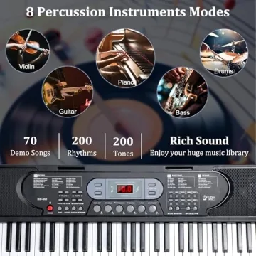 Beginner's Rengue 61 Keys Digital Piano Set