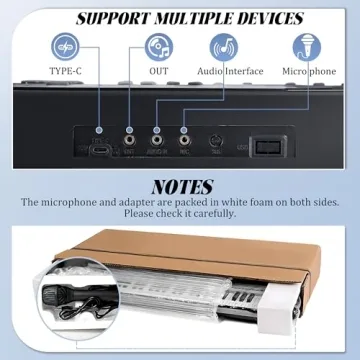 Beginner's Rengue 61 Keys Digital Piano Set