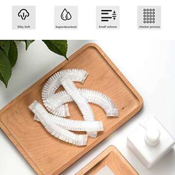 200 Disposable Shower Caps - Waterproof & Versatile for Women