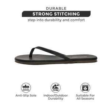 Project Cloud Flip Flops for Women - Vegan Leather Comfort Sandals