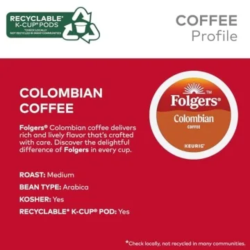 Folgers Lively Colombian K-Cup for Keurig 24 Count