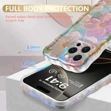 Colorful iPhone 16 Pro Max Case with Screen Protector