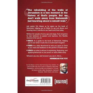 Nehemiah For You: Strength to Build for God (Expository Guide with commentary to help sermon prepara...