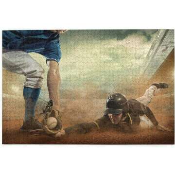Yadesqef Baseball Puzzle - 1000 Pieces Adults Gift