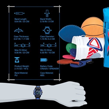 Cofuo Kids Waterproof Sports Watch for Boys 5-12 Years