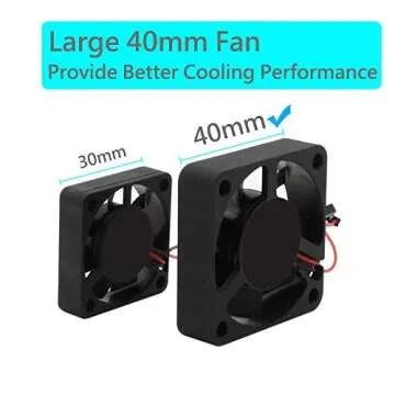 iUniker Raspberry Pi 4 Fan ABS Case with Cooling Fan, Heatsink, Simple Removable Top Cover for Pi 4 Model B/ 4B