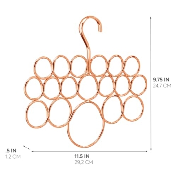 iDesign Axis Scarf Hanger for Scarves and Accessories