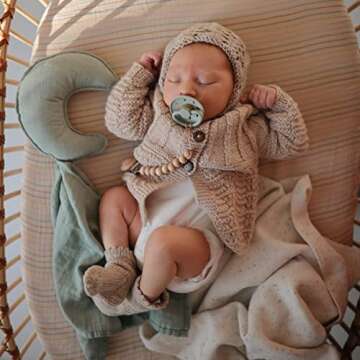 FRIGG Natural Rubber Baby Pacifier 2-Pack | Safe & Stylish