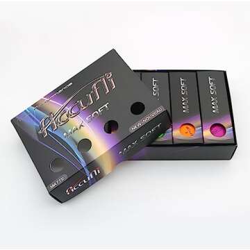 ACCUFLI Max Soft Golf Balls (Matte Mix 12PK)