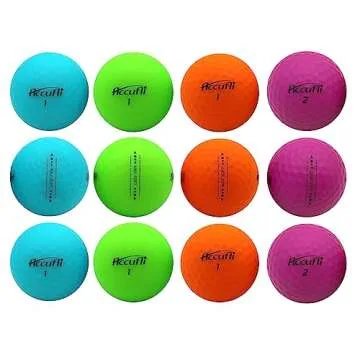 ACCUFLI Max Soft Golf Balls (Matte Mix 12PK)