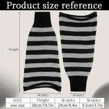 Silicherry 4 Pairs Kawaii Leg Warmers Y2k Leg Warmers Flared Warmers Clothes Goth Lolita Accessories...