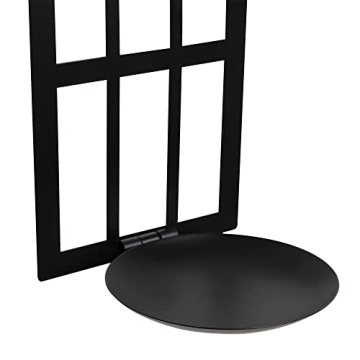 Elegant Black Metal Candle Sconces Set for Home Decor