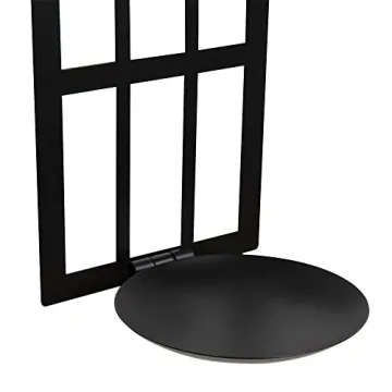 Elegant Black Metal Candle Sconces Set for Home Decor