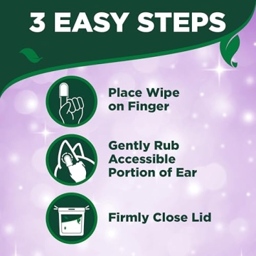 Vet's Best Ear Relief Finger Wipes for Healthy Ears