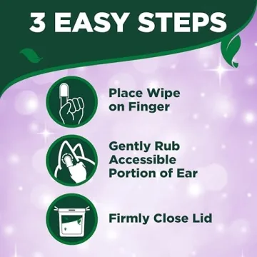 Vet's Best Ear Relief Finger Wipes for Healthy Ears