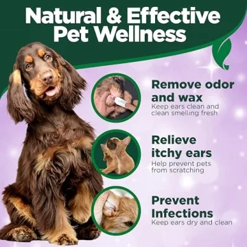Vet's Best Ear Relief Finger Wipes for Healthy Ears