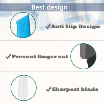 WACOOL 3-Piece Ceramic Knife Set with Sheaths