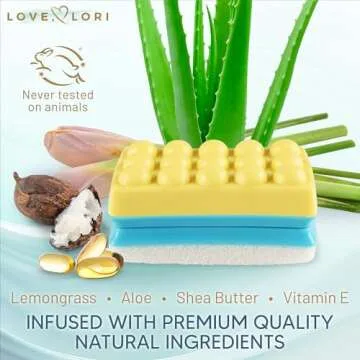 Pumice Stone for Feet - Exfoliating 2 in 1 Scrubber