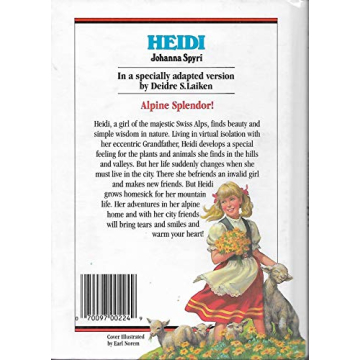 Heidi Illustrated Classic Children's Book with Large Print