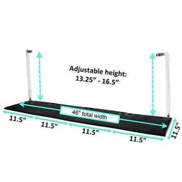 Penn-Plax Undergravel Aquarium Filter for 40-55 Gallon Tanks – Four 11.25” x 11.25” Plates – Under Gravel System for Clear, Clean Water – Safe for Freshwater and Saltwater Tanks (CFU55)