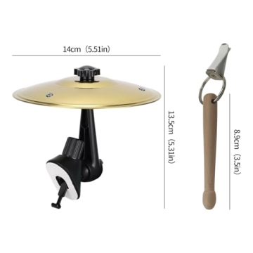 2 Pack Car Cymbal Air Vent - Mini Drum Set with Stick for Fun Music Sessions