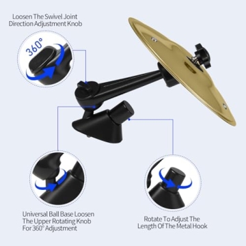 Car Cymbal Air Vent, Fun Mini Drum Set for Music Lovers