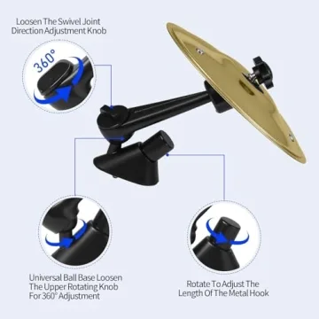 Car Cymbal Air Vent, Fun Mini Drum Set for Music Lovers