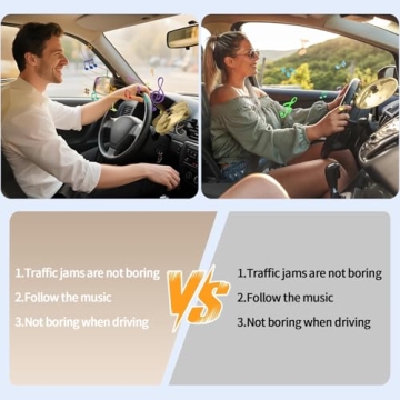 Car Cymbal Air Vent, Fun Mini Drum Set for Music Lovers