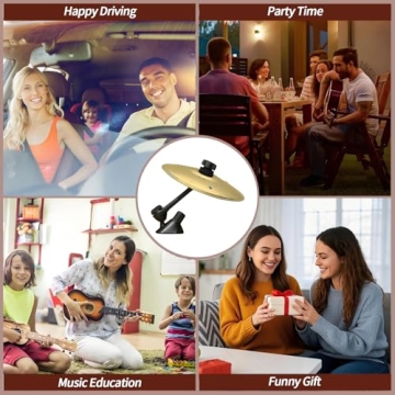 Car Cymbal Air Vent, Fun Mini Drum Set for Music Lovers