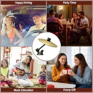 Car Cymbal Air Vent, Fun Mini Drum Set for Music Lovers
